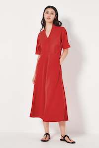 SS24-25: The Monaco Dress in Scarlet