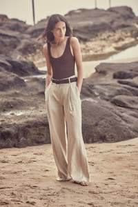 All: The Selbourne Trouser in Natural Linen