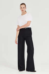 All: The Joplin Trouser in Black Wool