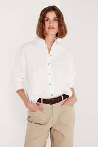 Sale: The Baildon Shirt in Organic White