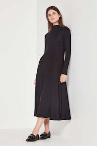 Knitwear: The Riley Rib Dress in Black