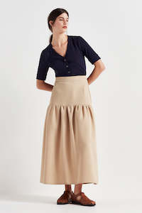 Outlet: The Madrid Skirt in Tan