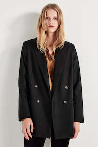 A Blazer: The Leandra Jacket in Black