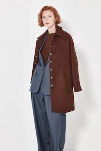 The Pallenburg Coat in Mahogany