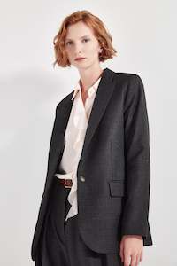 The Oslo Jacket in Charcoal