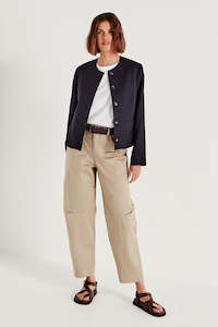 All: The Gabrielle Jacket in Navy Twill