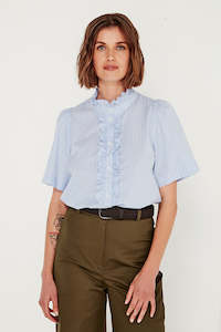 All: Ava Blouse in Cornflower Stripe
