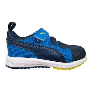 Toddlers: .Puma Kids Carson Runner Blue/Yellow - (358908 13) - RV - R1L10