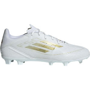 .Adidas Mens F50 League FG/MG FOOTBALL BOOTS - WHITE/GOLD - (IE0604) - G50 - R2L17