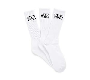 Vans Classic Crew Socks White - (VN-0XSEWHT.WHT) - F