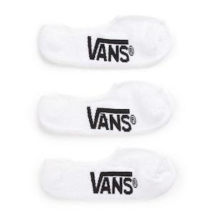 Socks: #Vans Classic Super No Shows Socks 3pk Wht - (VN-0XS9WHT) - VWS - F