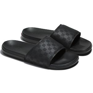 Vans: - Vans Mens La Costa Slides CheckBoard Black - (VNA5HF5276.BLK) - COS - R2L16