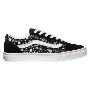 Vans: - Vans Youth Old Skool V Floral - (VNA7Q5FBOQ.BLK) - BM1 - R1L1