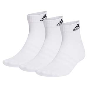 .ADIDAS CUSHIONED SPORTSWEAR ANKLE SOCKS 3pk - WHITE - (HT3441) - F