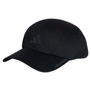 Adidas Caps: .ADIDAS RUNNING AEROREADY FOUR-PANEL MESH CAP - Black/Silver - (HT4815) - F