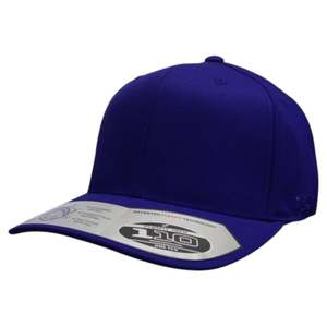 Teamsports Caps: Teamsports 110 Flexfit Perma Curve Cap BLUE (LARGE SIZE) - (6110/PC08) - F
