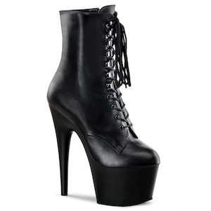 Pole Dance Boots: ADORE-1020 Black Leather/Black