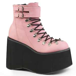 Festival Rave Footwear: KERA-21 Baby Pink Vegan Leather