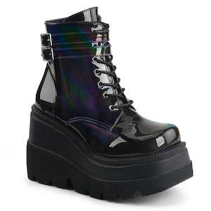 Festival Rave Footwear: SHAKER-52 Black Hologram