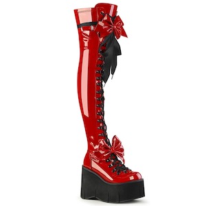 Alternative Thigh High Boots: KERA-303 Red Patent