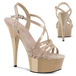 Products: CAPTIVA-613 Platform Shoes Nude Patent Nude