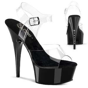 Products: CAPTIVA-608 Platform Shoes Clear/Black