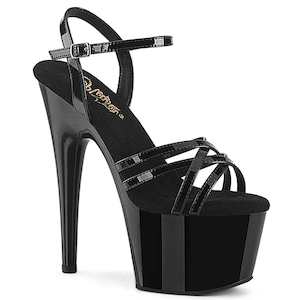 Products: ADORE-717 Platform Shoes Black Patent Black