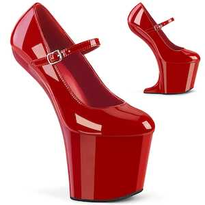 Pole Dance Pumps: CRAZE-880 Red Patent/Red