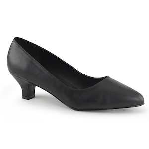 Drag Queen Shoes: FAB-420 Black Faux Leather