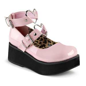 Alternative Flats Flatforms Sneakers: SPRITE-02 Baby Pink Patent
