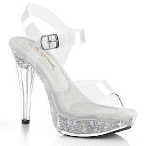 COCKTAIL-508RSI Clear/Clear-Silver AB RS Heels