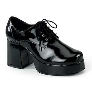 Gansters Retro Costume Shoes: JAZZ-02 Black Patent