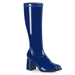 GOGO-300 Navy Blue Stretch Patent