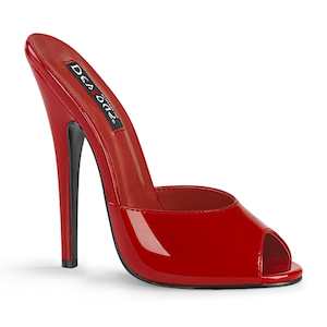 Mules: DOMINA-101 Red Patent