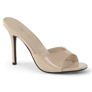 Mules: CLASSIQUE-01 Nude Patent