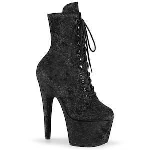 All Shoes: ADORE-1020WR Black Shimmering Fabric/Black