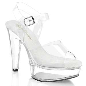 Womens Platform Heels: MARTINI-508 Clear/Clear