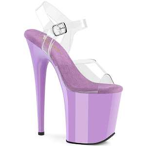 We Hear You Like Lilac: FLAMINGO-808 Platform Shoes Clear/Lavender