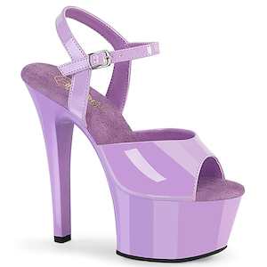We Hear You Like Lilac: ASPIRE-609 Platform Shoes Lavender Patent Lavender