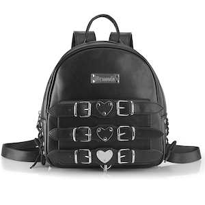 HB-675 Black Vegan Leather