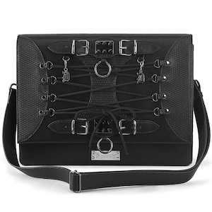 HB-661 Black Vegan Leather