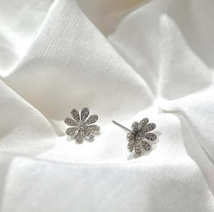Gregory Ladner Micro CZ Daisy Earring