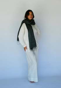 Accessories: Shawl Scarf By Hobo & Hatch - Charcoal