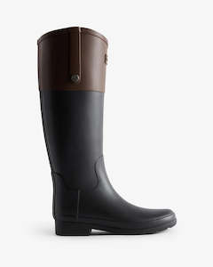 Boots: Refined Riding Boot By Hunter -  Black/Bolt Brown