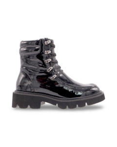 Boots: Parka By Tamara London - Black wrinkle