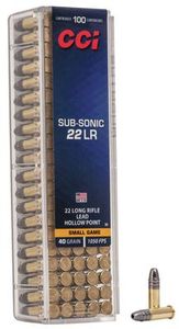 CCI .22LR Sub-Sonic Rimfire 40gr LHP