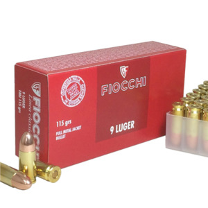 Fiocchi 9mm Luger 115gr FMJ