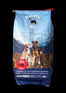 Products: Mighty Mix Dog Biscuits