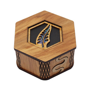 Giftboxes: Paua Fern Hexagonal Box