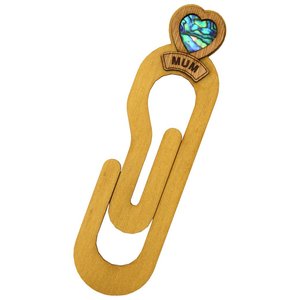 Bookmarks: Mum's Paua Heart